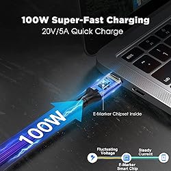 VCOM USB 4 Cable for Thunderbolt 4 Cable 4 FT, 100W
