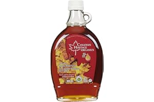 Canadian Heritage Organics® Organic Amber Maple Syrup, Medium No. 1 – 500 mL | 100% Pure, Non-GMO, Canada-Organic Certified