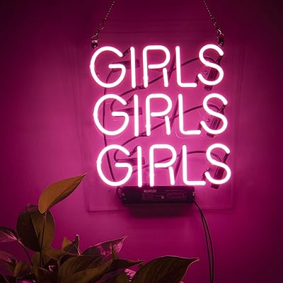 Buy Neon Signs Girl Girls Girls Girls Neon Signs Girl Wall Decor Neon Light Sign Led Sign For Bedroom Neon Words Cool Art Neon Sign Cute Neon Lamps Home Room Beer Bar