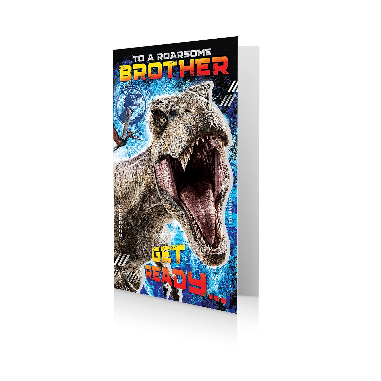 JURASSIC WORLD Birthday Brother Card, Multi, 12.8 x 0.2 x 23.2 cm