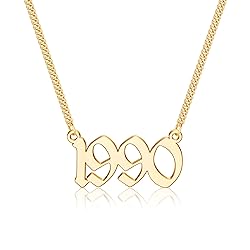 1990 Necklace, 30th Birthday Gifts for Women Birth