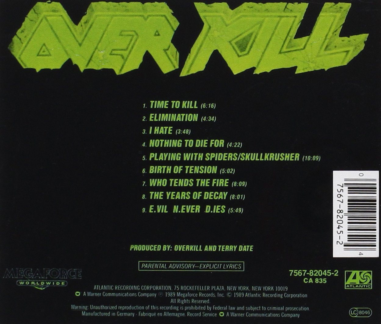 overkill years of decay free mp3 overkill years of decay free mp3