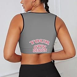 Custom Bras for Women Personalized Crop Tops with