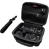 XANAD Black Case for Sony ZV-1F / ZV-1 / ZV-1 II Digital Camera. Fits Vlogger Accessory Kit Tripod and Microphone - Travel Pr
