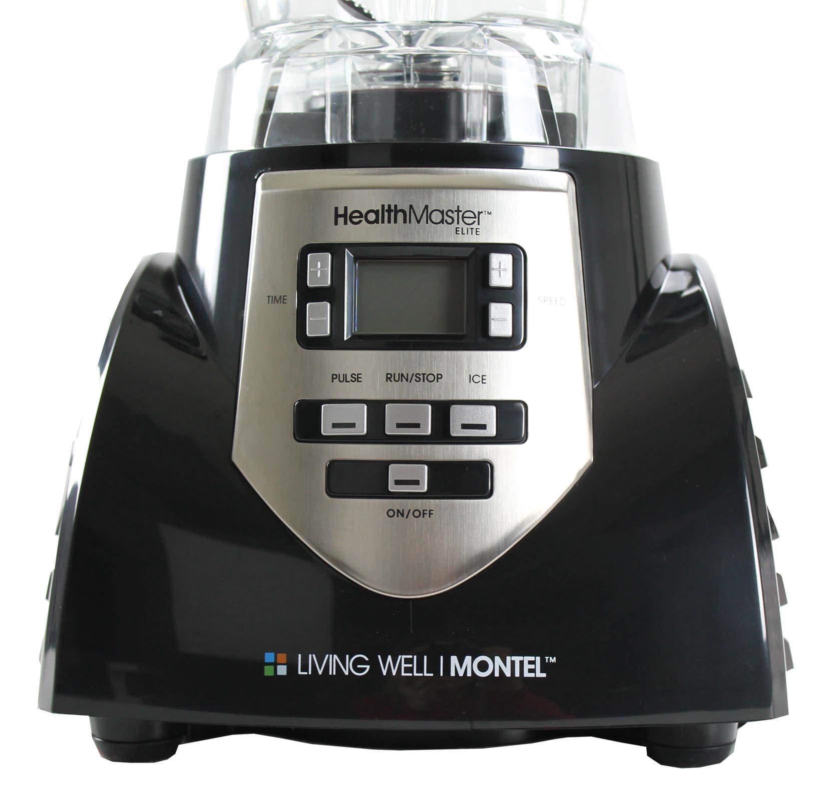 Healthmaster Elite JLA-8 Licuadora profesional para encimera, emulsionante de 1200 vatios con tarro sin BPA de 60 oz, cuchillas de acero inoxidable para bebidas congeladas, batidos, salsas y más, negro