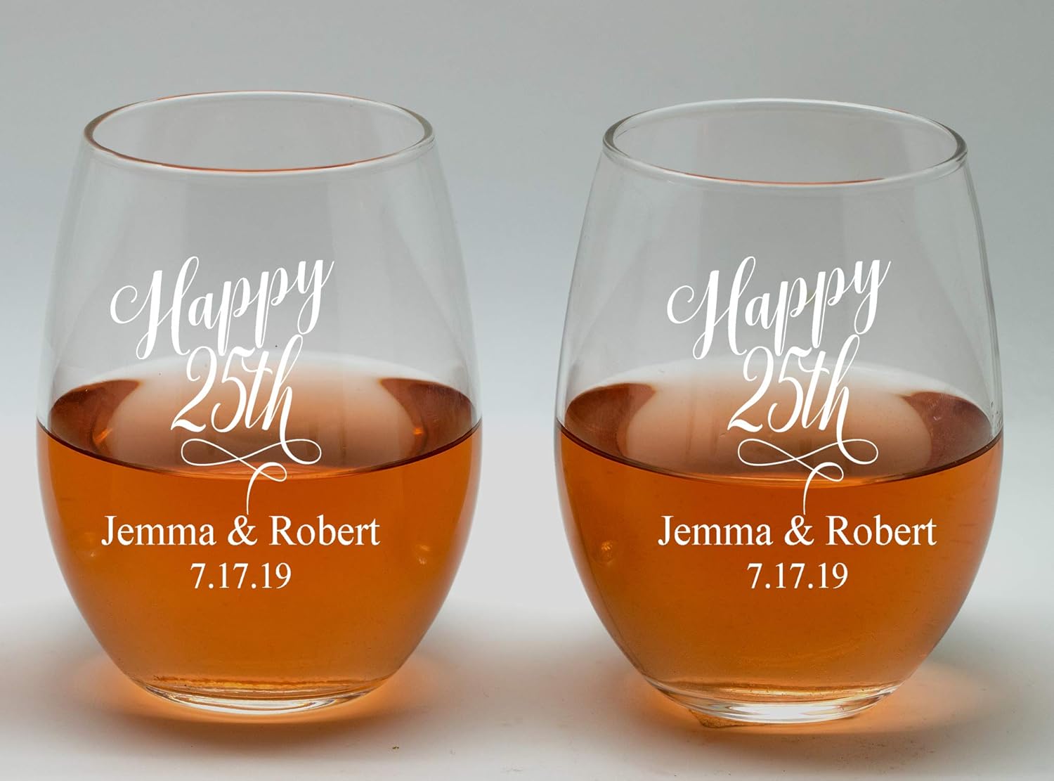 Custom Wine Glasses Bride Wedding Gift Birthday Anniversary