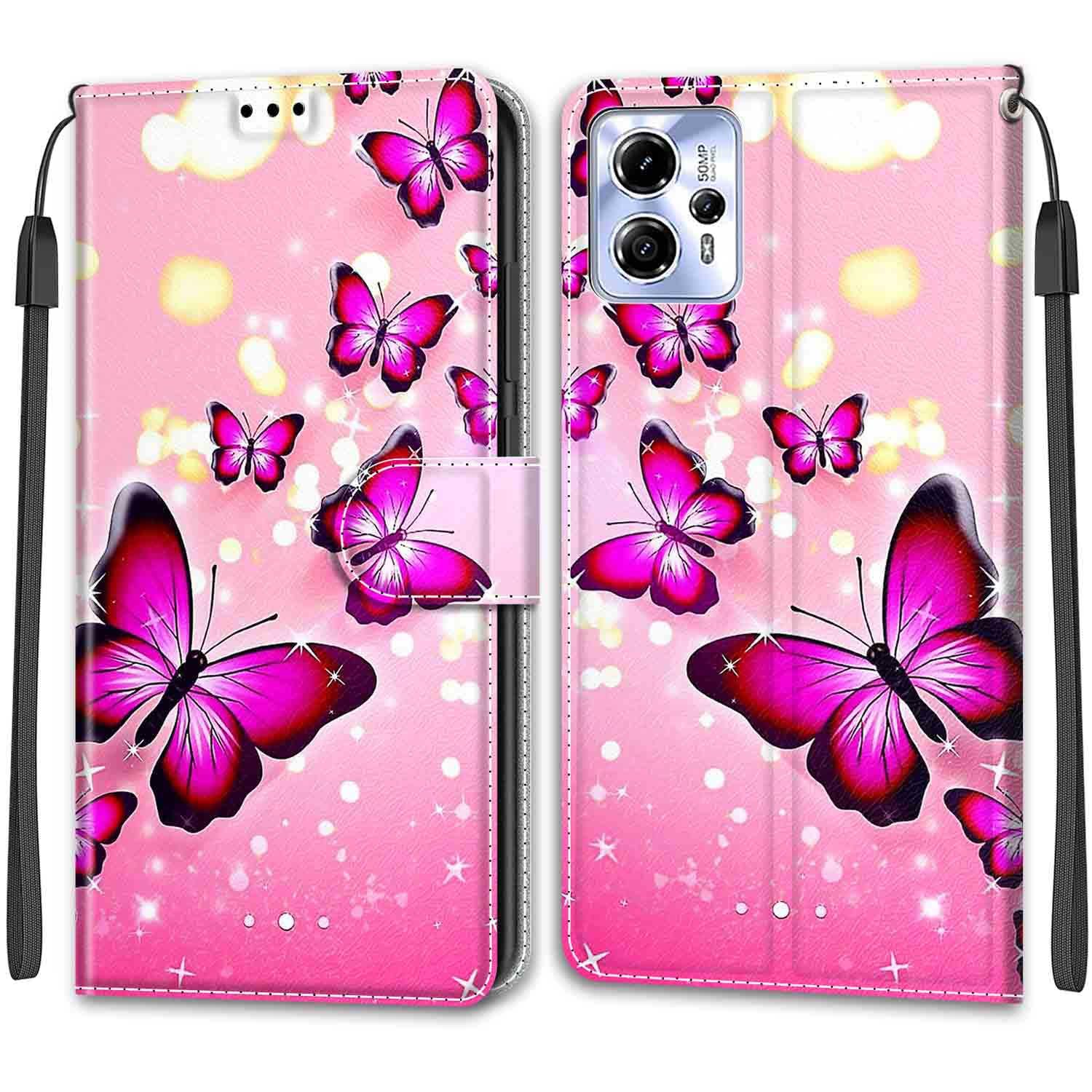 Phone Case for Motorola Moto G13 / G23 / G53, Magnetic Closure Cover Case Wallet Leather Flip Case with Card Slots Kickstand Case for Motorola Moto G13 / G23 / G53