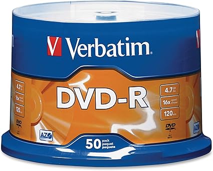 Verbatim 16 X Dvd R Media 4 7 Gb Dvd R 50pc S Verbatim Amazon Co Uk