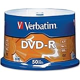 Verbatim DVD-R 4.7GB 16x AZO Recordable Media Disc - 50 Disc Spindle
