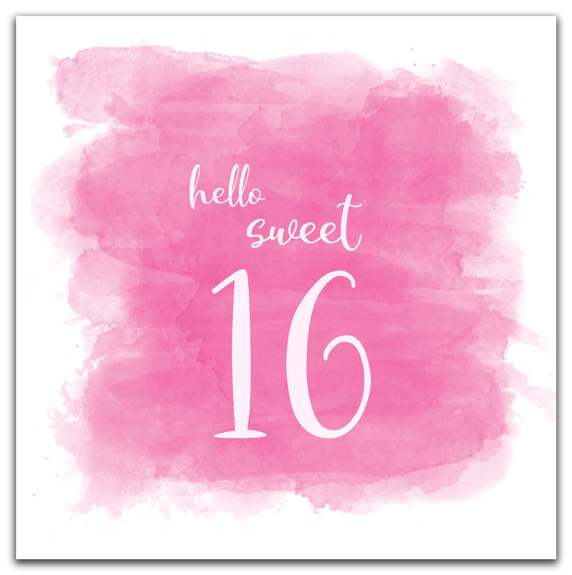 Emotional Rescue 16th Birthday Card For Her, Age 16 Girl Birthday Card Hello Sweet 16", Pink