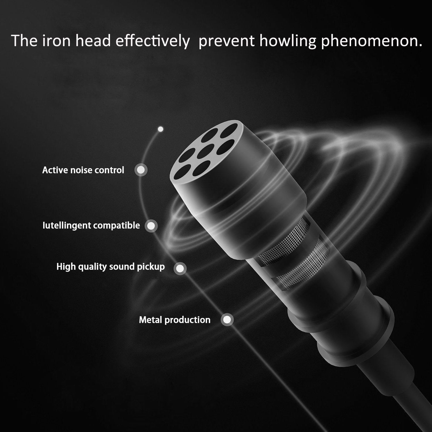 MyArmor Lavalier Lapel Microphone Hands-free Clip On 3.5mm Jack Condenser Mic with Adapter for iPhone Android Tablets Computers PC, Suitable for Canon Nikon DSLR Cameras Camcorders Audio Recorder