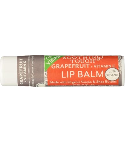 Soothing Touch Grapefruit with Vitamin C Lip Balm .25 oz. : Lip Balms And Moisturizers : Beauty & Personal Care