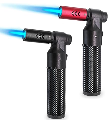 Eagle Torch 45-Degree Angle Single Flame Lighters - 3" Assorted Colors 20-Pack