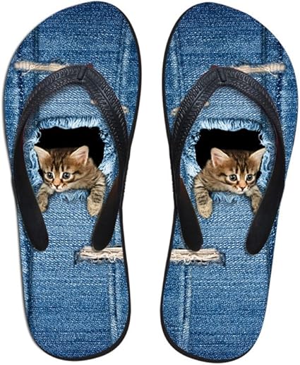 jean flip flops