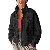 Xiaoxuemeng Womens Quilted Puffer Jacket Zip Up Lightweight Padded Coat Outwear with Pockets
