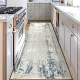Famibay Hallway Runner Rug 80x300CM Non Slip Washable Abstract Carpet view 6