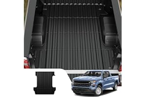 Dattumar Truck Bed Mat Compatible with 2019-2024 Chevrolet Silverado 1500 5.8 Ft Bed Liner All Weather GMC Sierra Bed Mat 2023 Chevy Silverado GMC Sierra Accessories (2019-2024,5.8Ft)