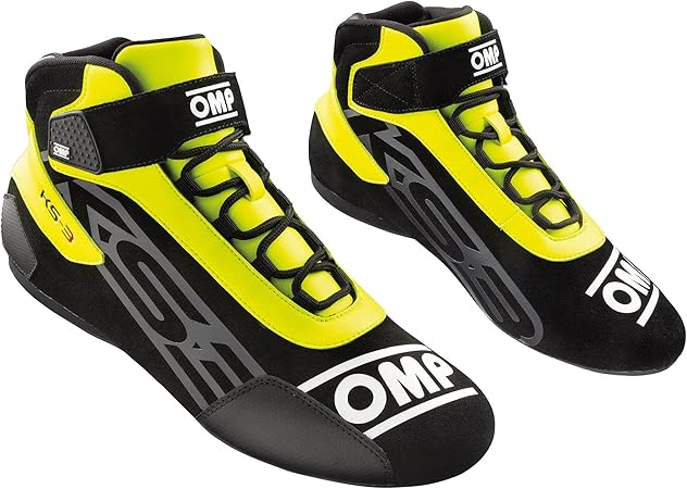 Amazon Omp Ks 3 Shoes ブラック イエロー 178 41サイズ レーシングシューズ レーシングカート 走行会用 Ic 車 バイク 車 バイク