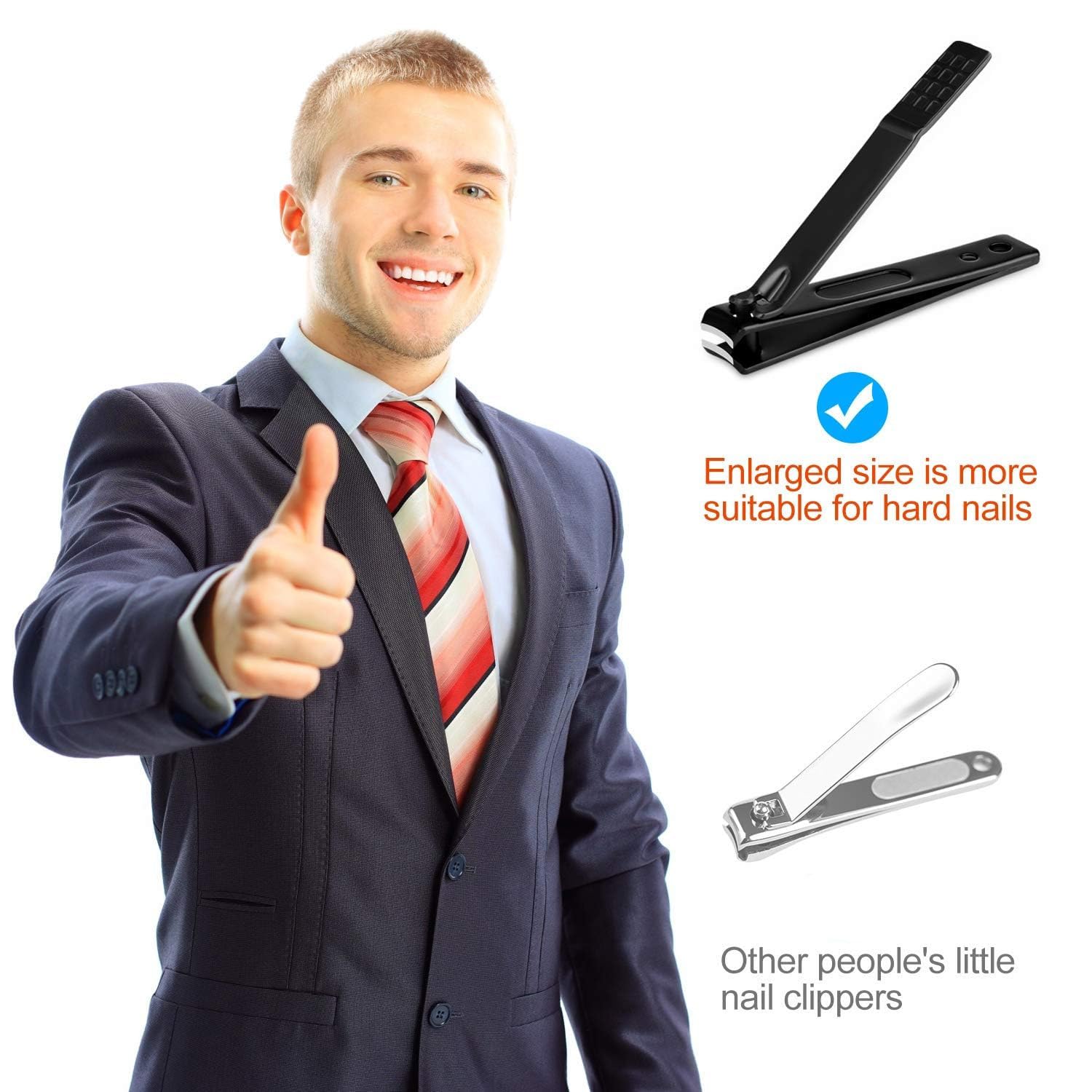 Manicure set Men Personal Care Tools Accessories Finger and Toe Nail Clippers Kit Professional Manicure Pedicure Kit With Travel Case Nail Grooming Kit Present for Men Women Stocking Stuffers