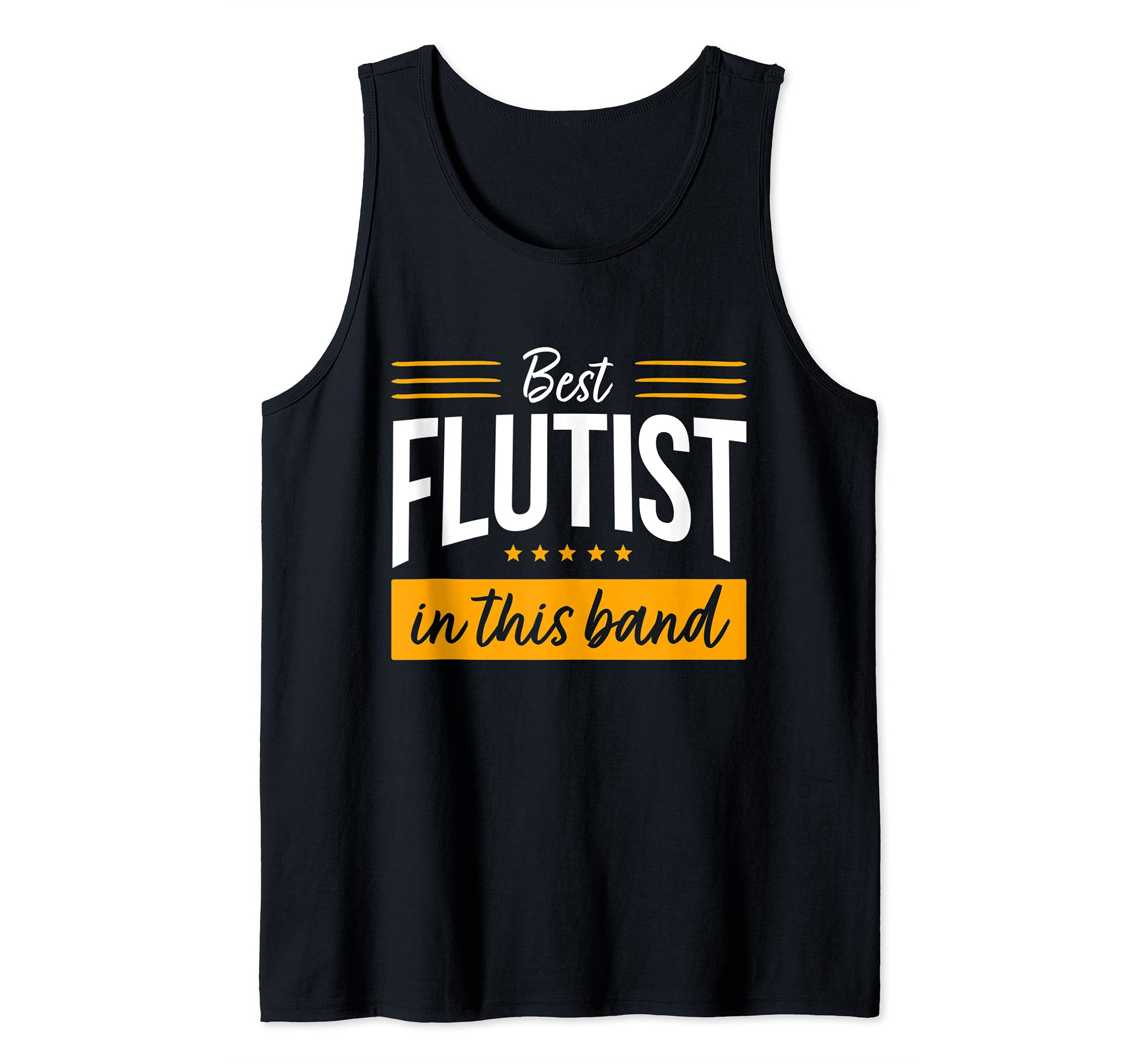 Funny Flute Player Saying I Best Flutist In This Band Tank Top