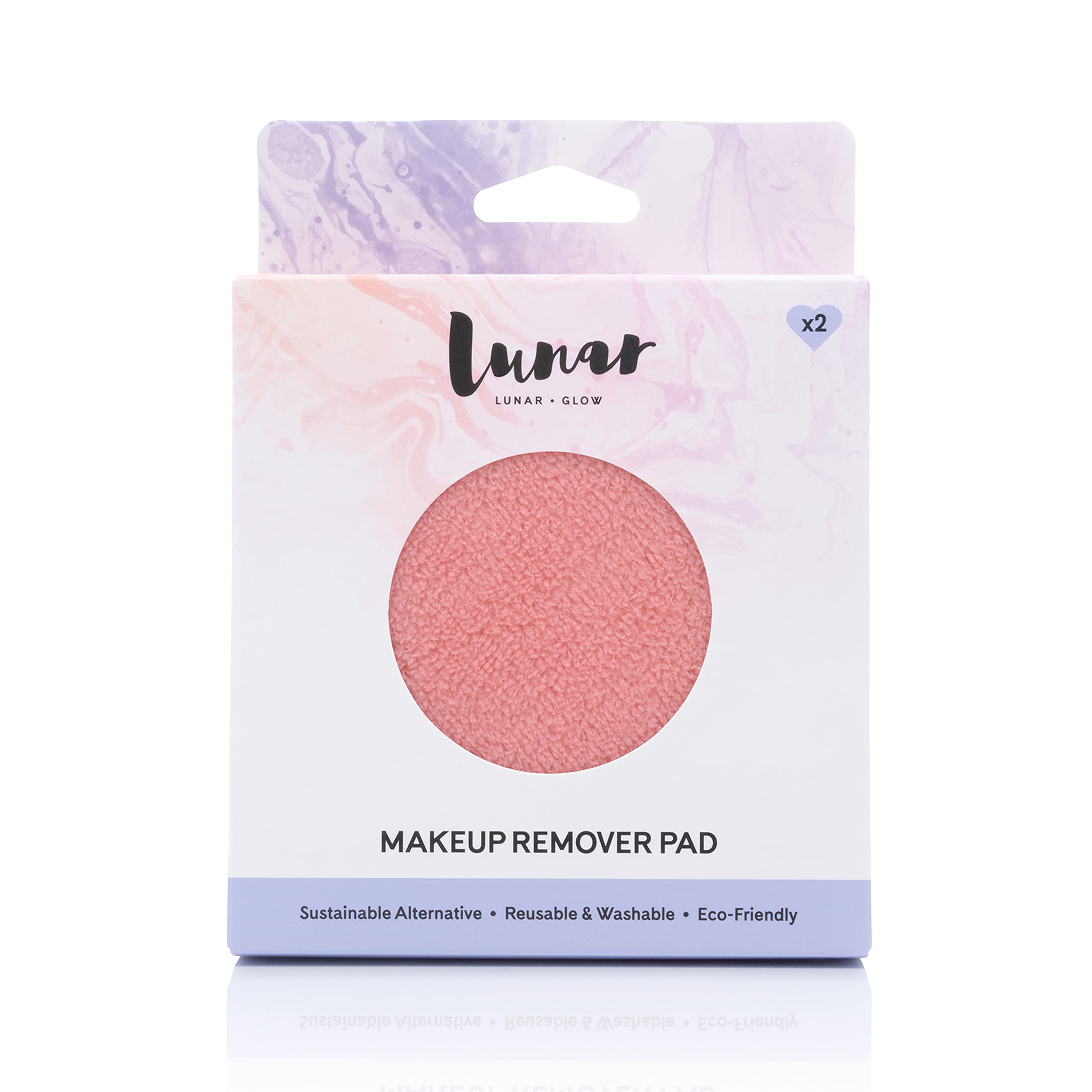 Makeup Remover Pad by Lunar Glow, A Sustainable and Eco-friendly Choice. Includes 2 pads