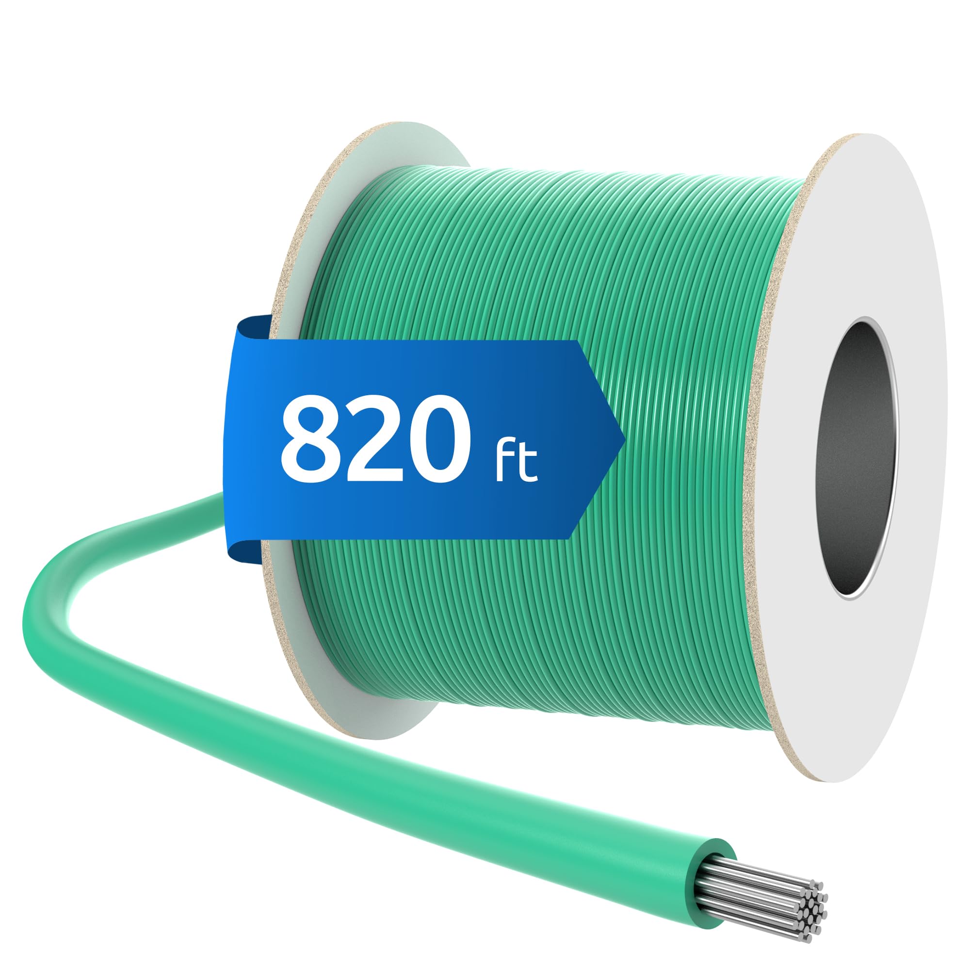 ECENCE Boundary Wire 820ft - Compatible with Robotic Lawnmowers, incl. Husqvarna - Perimeter Wire Ø0.13Inch, 17AWG Conductor - Universal Guide Wire