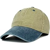 Trendy Apparel Shop Low Profile Unstructured Pigment Dyed Two Tone Baseball Cap