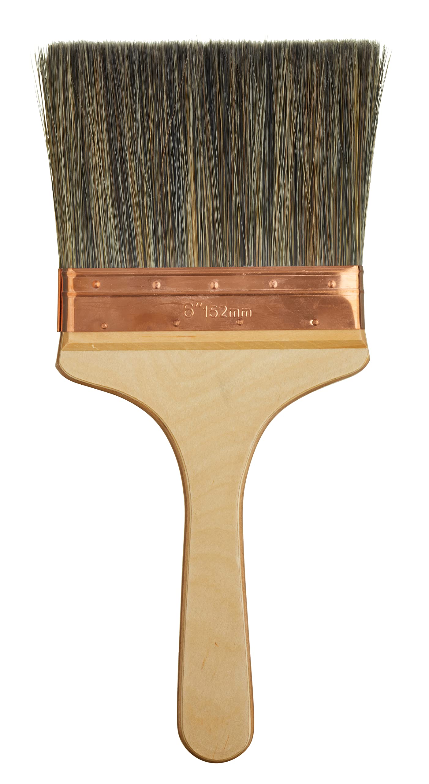 ProDec 6 inch Pure Bristle Trade Professional Wall Brush for Fast Painting with Emulsion Paints on Walls and Ceilings and as a Splash Brush for Plastering, 6" 150mm