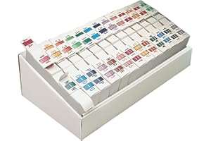 Smead BCCR Bar-Style Alphabetic Color-Coded Labels, Letters A-Z, Assorted Colors, 500 Labels per Roll (67070)