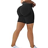 Scrunch Butt Lifting Seamless Shorts for Women High Waist Tummy Control Workout Biker Shorts Ruched Booty Lifting Leggings