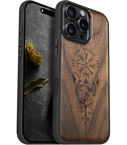 Amazon.com: Carveit Magnetic Case for iPhone 16 Pro Max Case, Wood