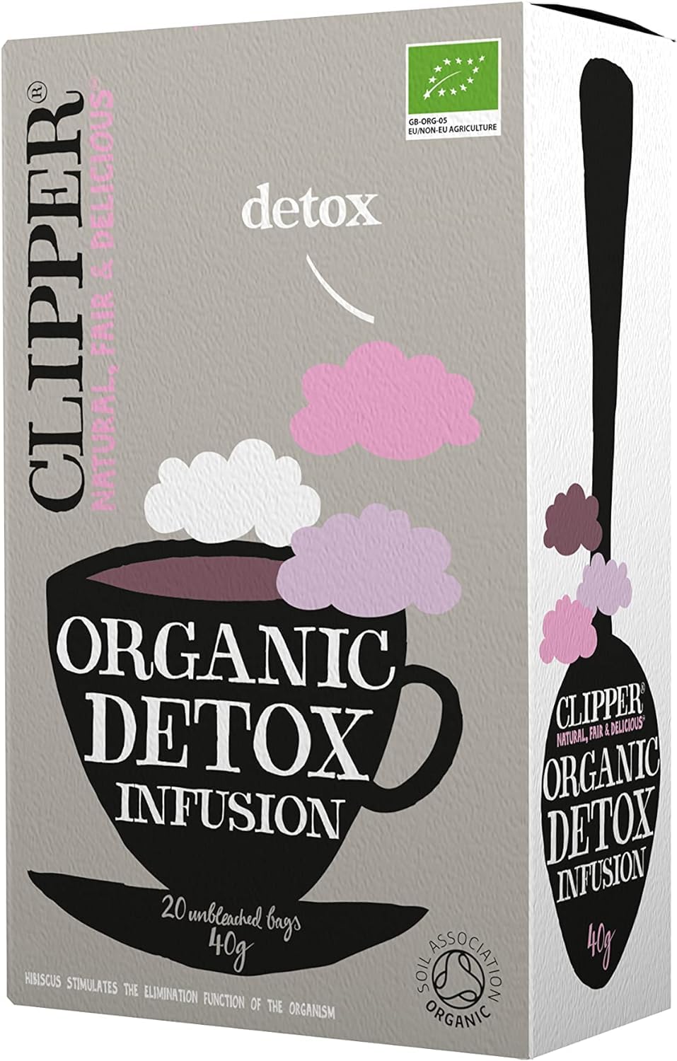 Clipper Organic Detox Infusion 20 Teabags (Pack of 6, Total 120 Teabags)