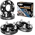 KSP 25mm Wheel Spacer fit Mustang 1994-2014, 4pcs 5X4.5" Forged Spacers with 1/2"-20 Stud 70.5mm Hub Bore Fit Explorer Ranger Edge (Before year 2010), 1" Thick 5x114.3mm Hubcentric Spacer for Mach 1