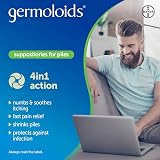 Germoloids Haemorrhoid Suppositories 55 g 24 Count Triple Action with view 3