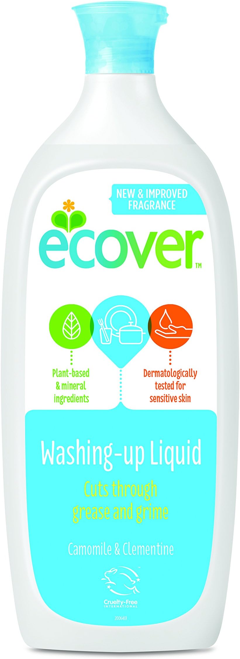 Ecover Washing Up Liquid with Camomile and Clementine 1 Litre (Pack of 6)