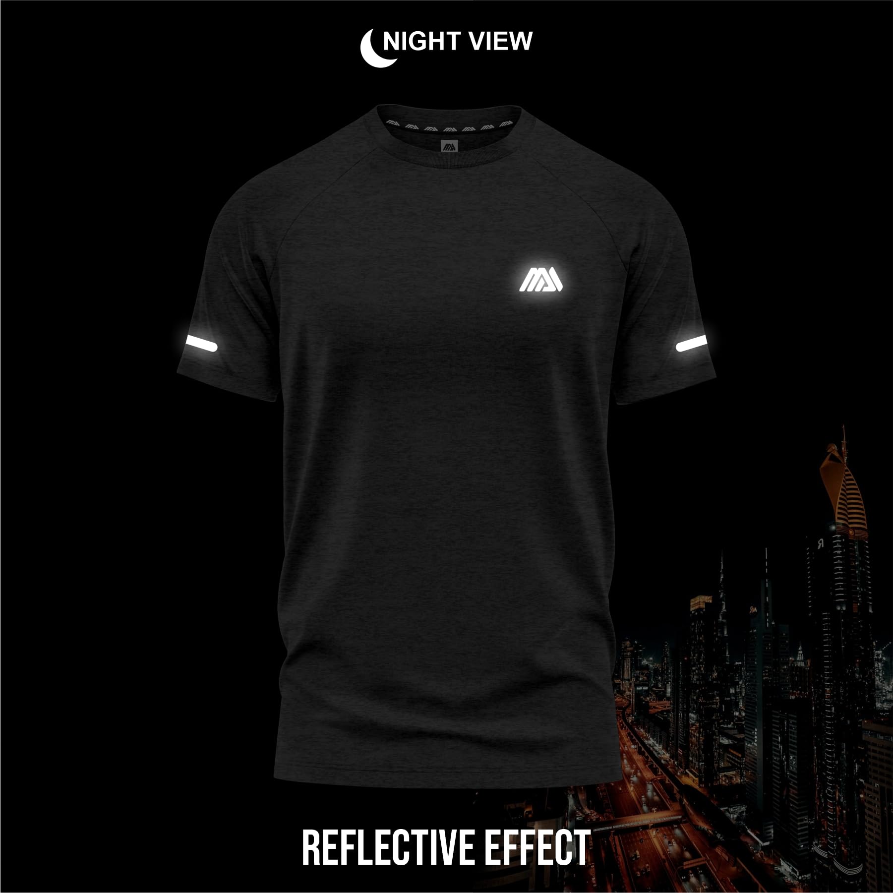 mymixtrendz Pack of 3 Mens Short Sleeve T-Shirts Athletic Workout Fit Wicking Moisture Quick Drying Sports Gym T-Shirts Top