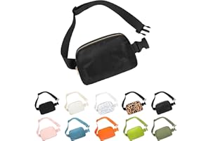 Frenou Waist Belt Bag Fashion Fanny Women and Men Gift Waist Pack With Adjustable Strap For Travel Running Hiking Walking Camo Black