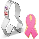Ann Clark Cancer Awareness Ribbon Cookie Cutter Large 4”, Made in USA