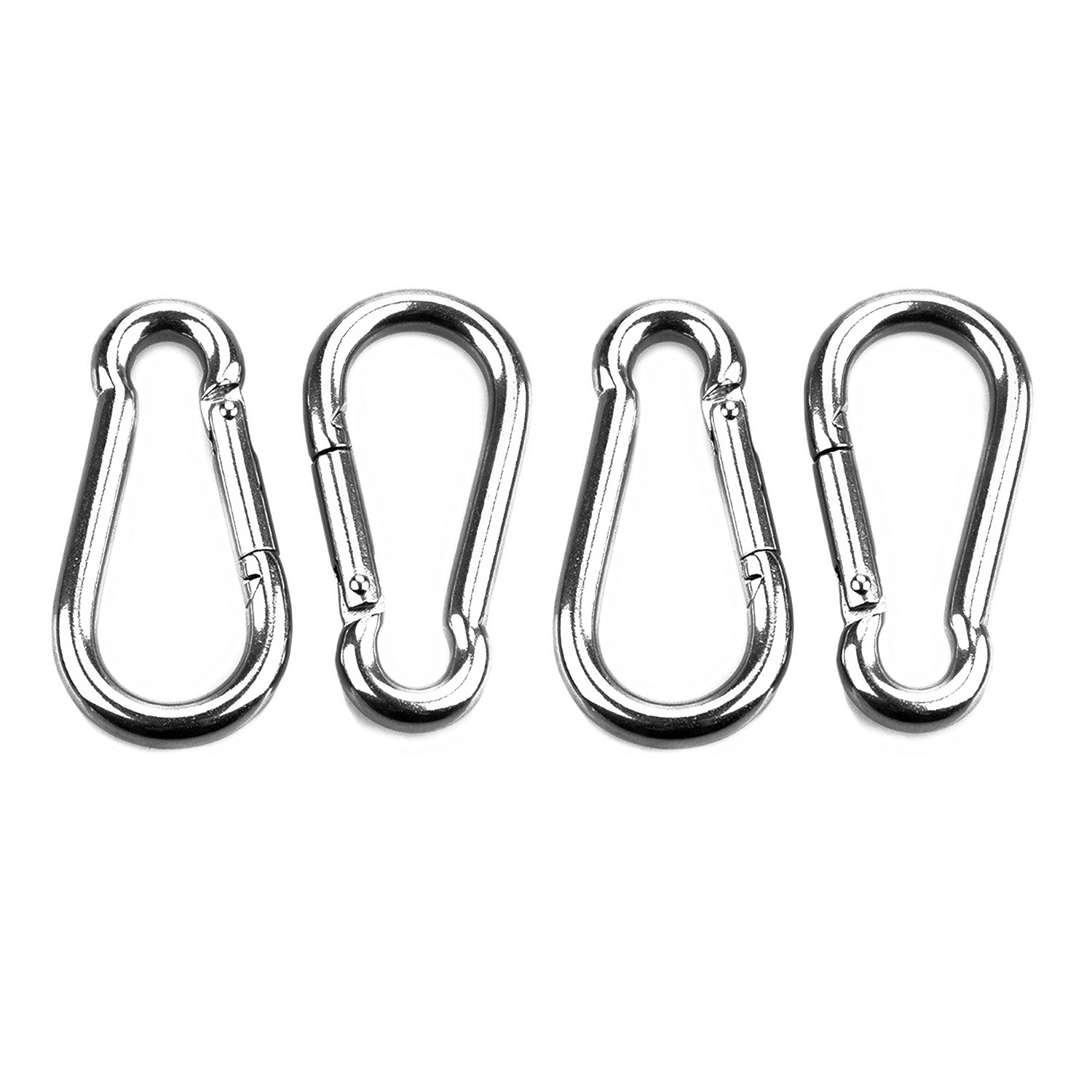 HONGCI 4pcs Carabiner Hook (M8) High Strength 304 Stainless Steel