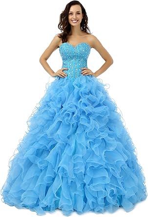 baby blue ball gown