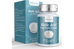 VIKTAIRY 100g Pure Kojic Acid Powder (3.5 oz), Natural and Organic, High Purity 99.5%
