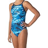Flow Velocity Swimsuit for Girls - One Piece Athletic Swim Suit for Practice and Competition Swimming in Size 23 to 32