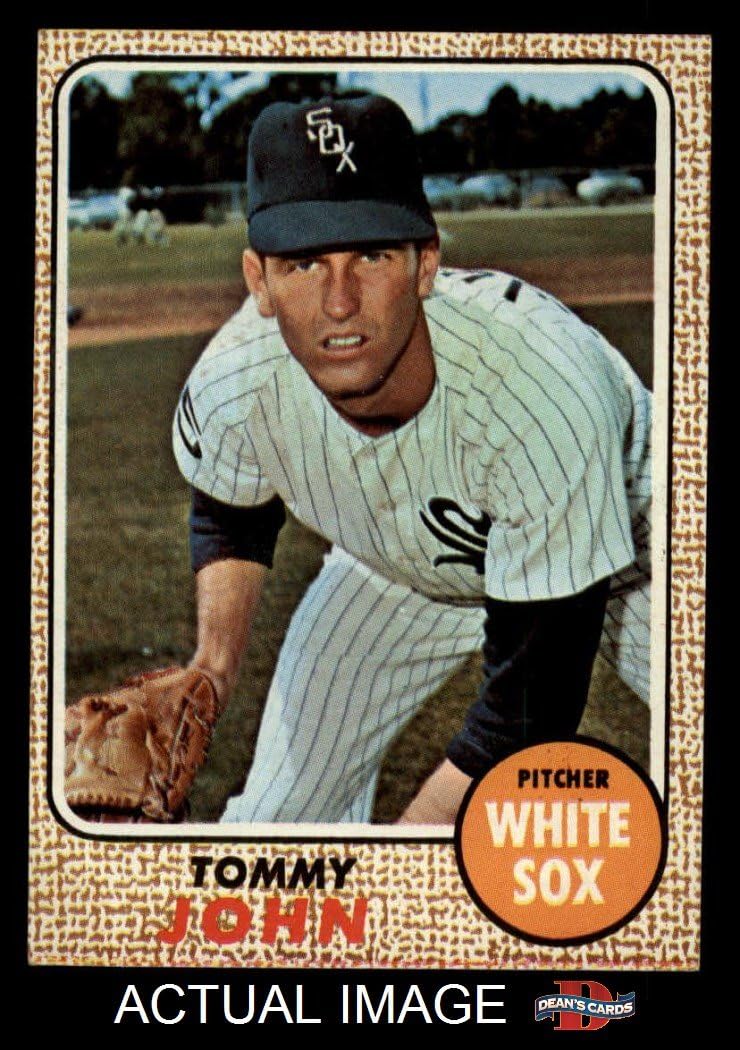 1968 Topps 72 Tommy John Chicago White Sox (Baseball Card