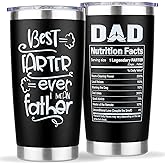 Gifts for Dad from Daughter, Son - Funny Birthday, Christmas Xmas, Fathers Day, Valentines Day Gifts for Dad Husband Him - Best Dad Ever Cup Tumbler Mug, I Mean Father, 20 oz Insulated Stainless Steel