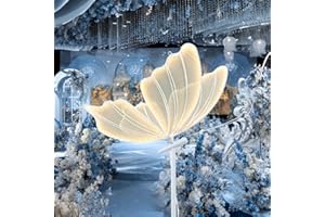 LJIE-House 3-Color Butterfly Lamp Led Floor Lights Creative Butterfly Ceiling Lamp Flying Butterflies for Wedding Party Birthday Event Decoration(60cm/23.6inch, 3-Color)