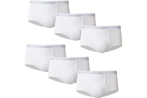 Hanes Men's Underwear Brief Pack, Cotton Briefs, Moisture-wicking Underwear for Men, 12-pack