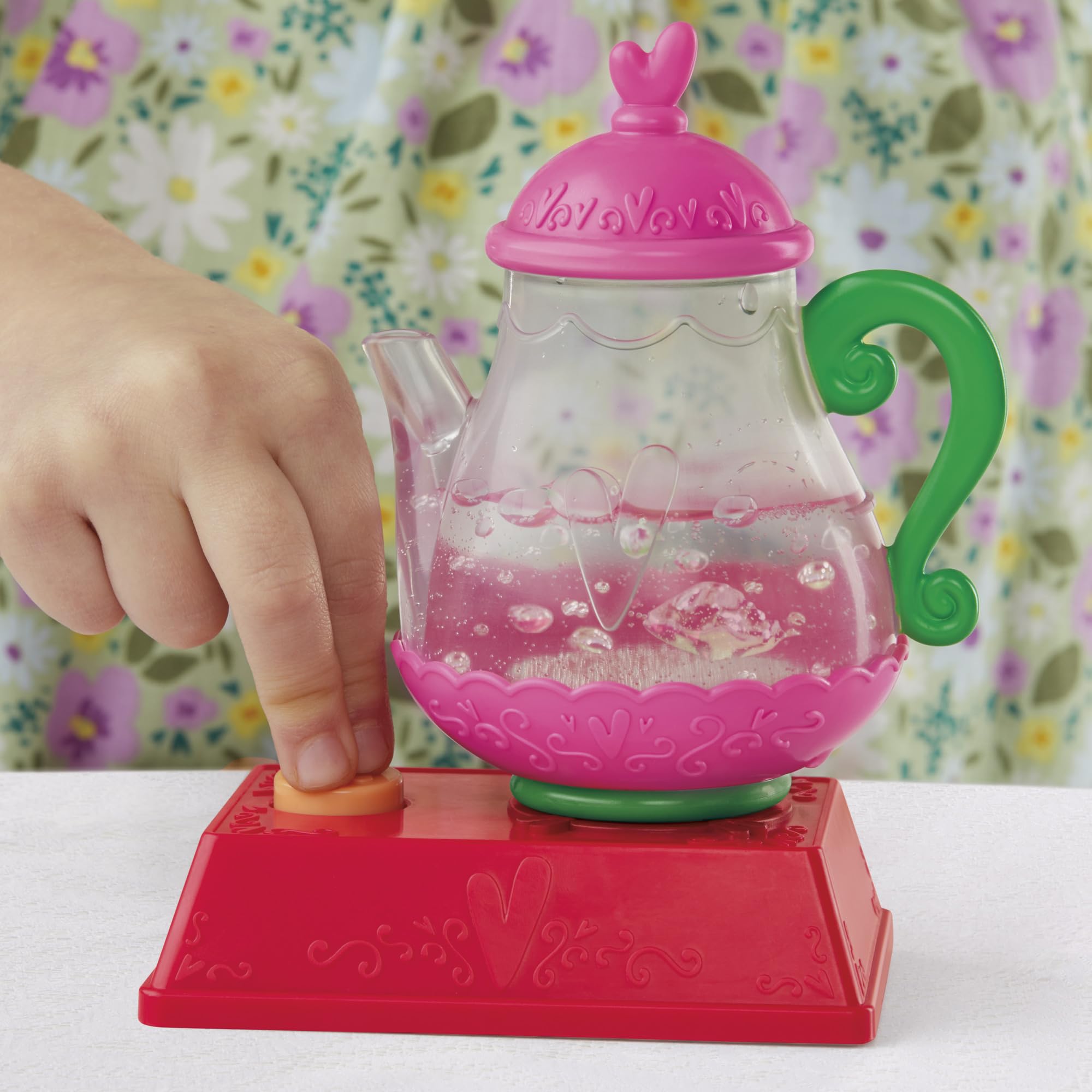 Baby Alive Bubbly Tea Party Berry Boo Doll with Teapot Accessories, Black Hair, 11 Inches, Kids Toys, Ages 3+