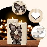 Vetbuosa Wooden Heart Candlestick Gift for Mum - Two Tealight Holders view 5