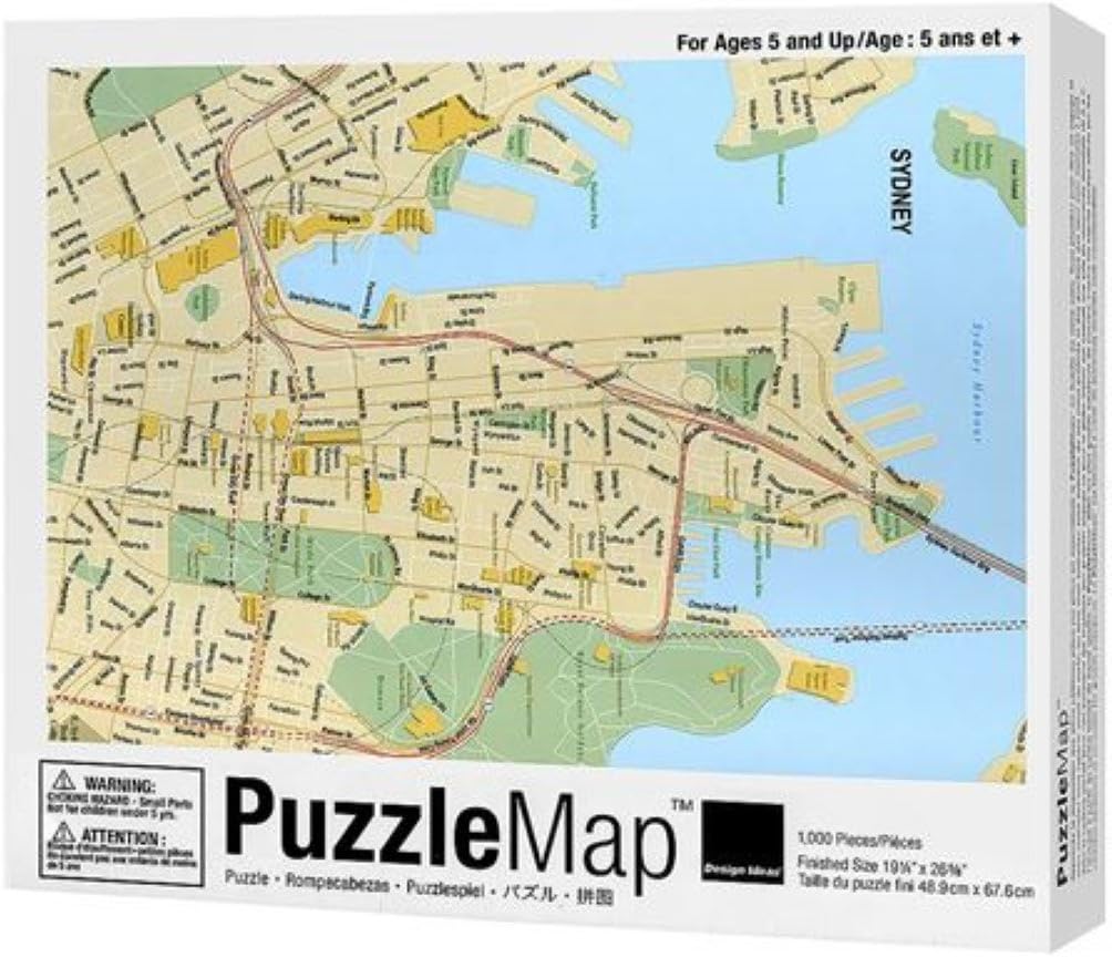 Design Ideas Puzzle Map Sydney 1000 Pieces