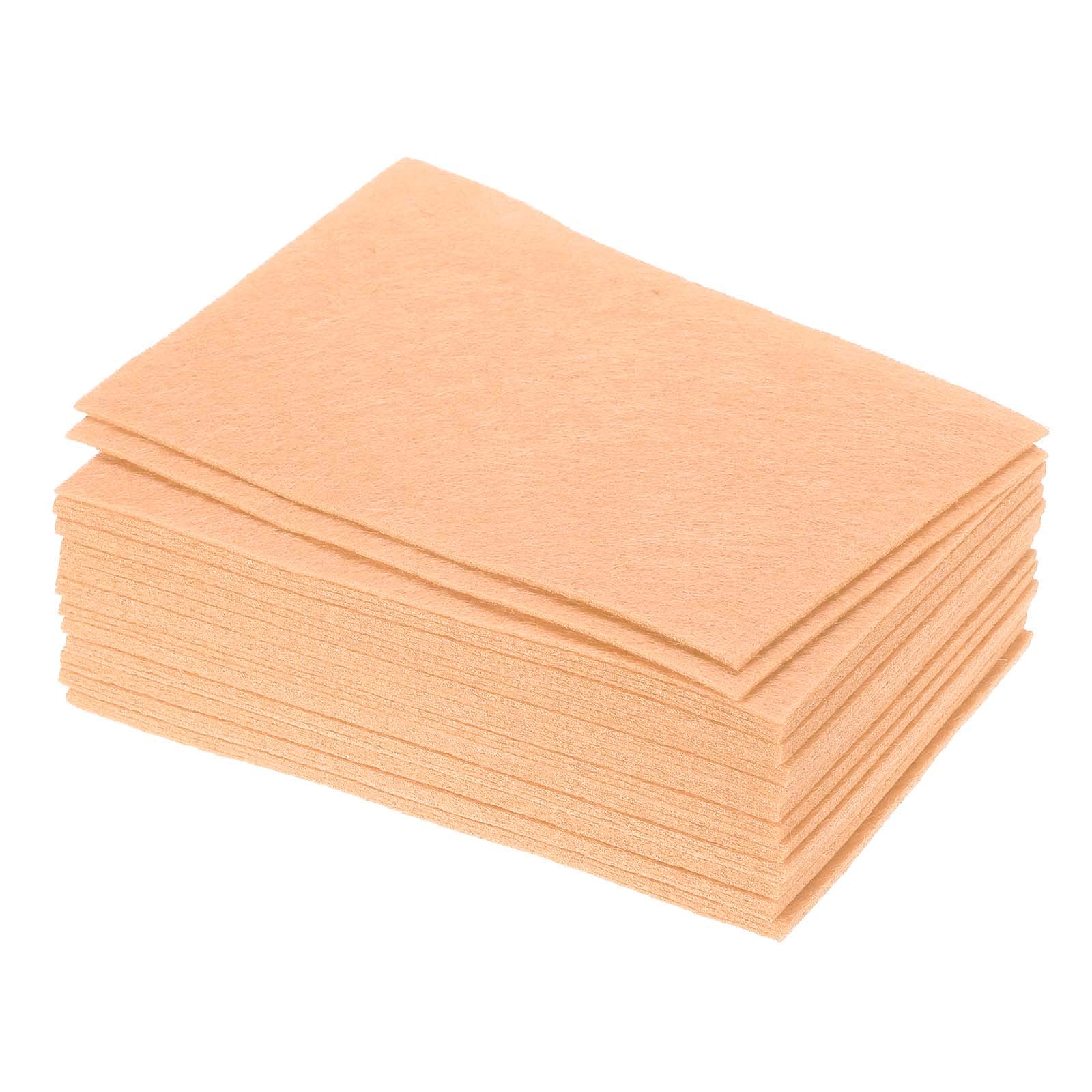 PATIKIL Soft Felt Sheets Fabric Craft Sheets Beige 6 Inch x 4 Inch for DIY, Hobby, Decoration Pack of 36